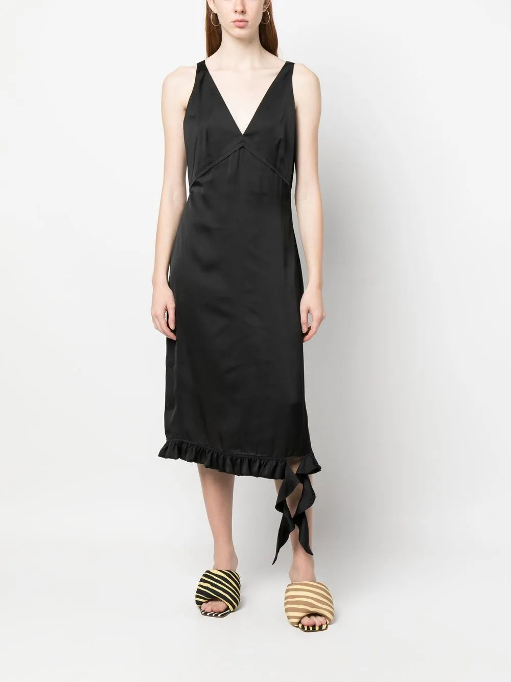 V-Neck Sleeveless Maxi Dress