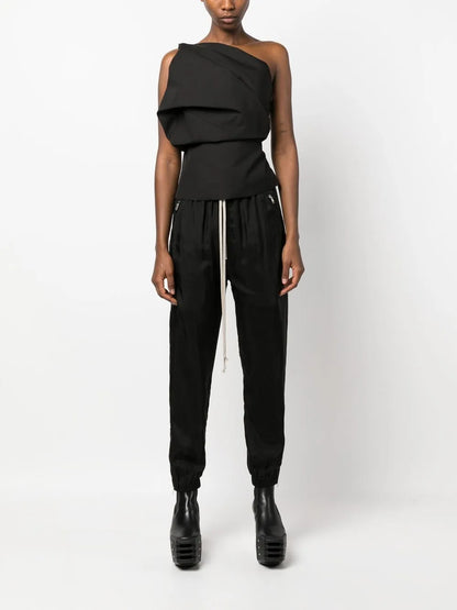 Tapered Drawstring Track Trousers