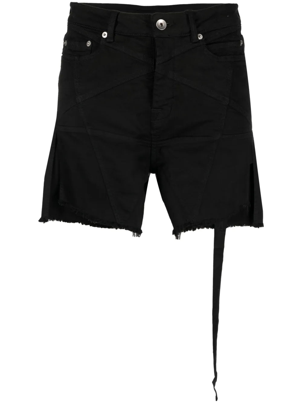 Raw-Cut Denim Shorts