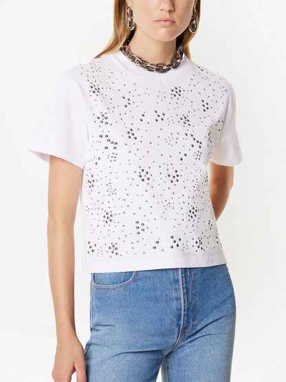 Studded Crew-Neck T-Shirt