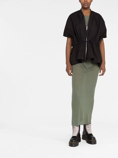 Sail Short-Sleeve Leather Jacket