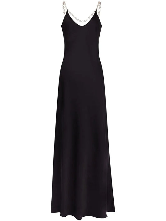 Chain-Link Shoulder Strap Dress