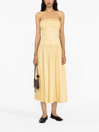 Lauryn Strapless Midi Dress