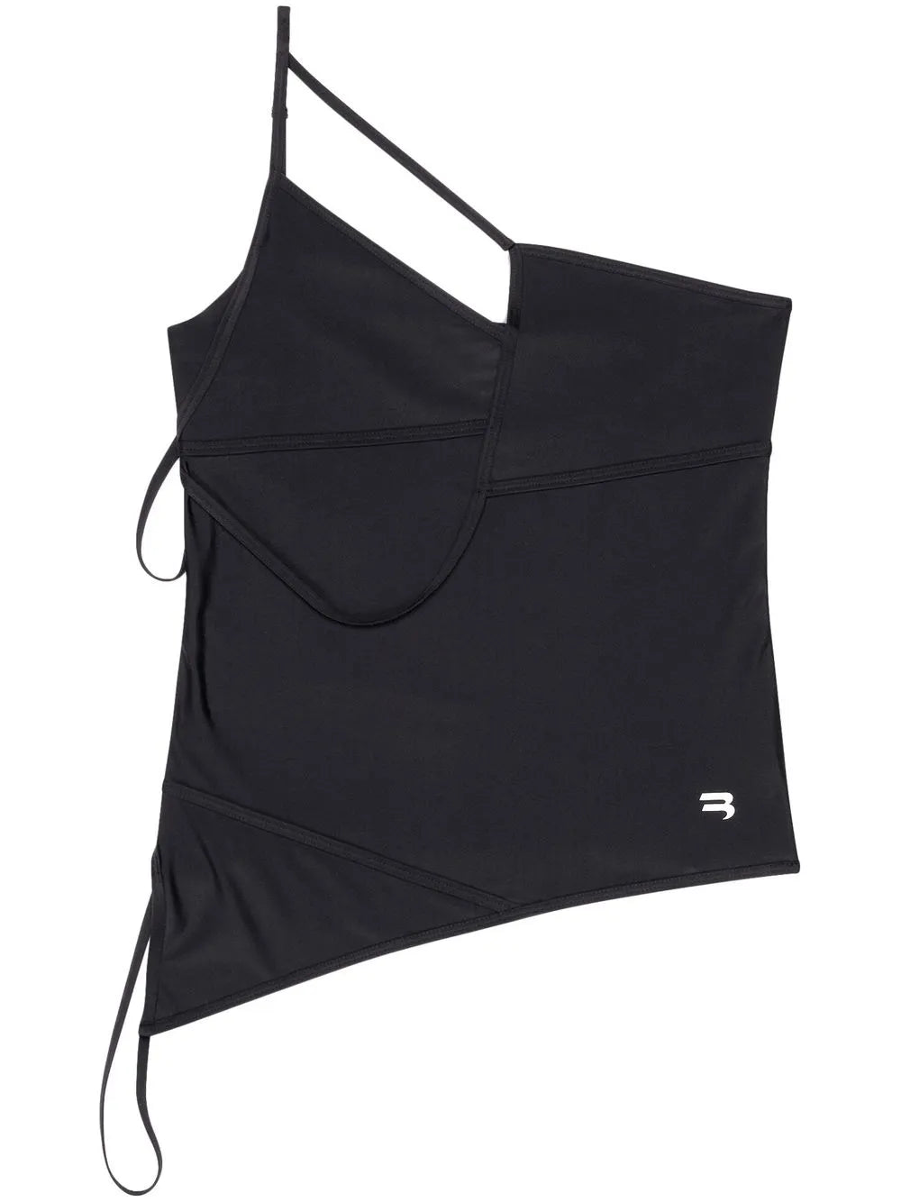 Asymmetric Strap-Detail Tank Top