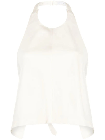 Halterneck Wool Top