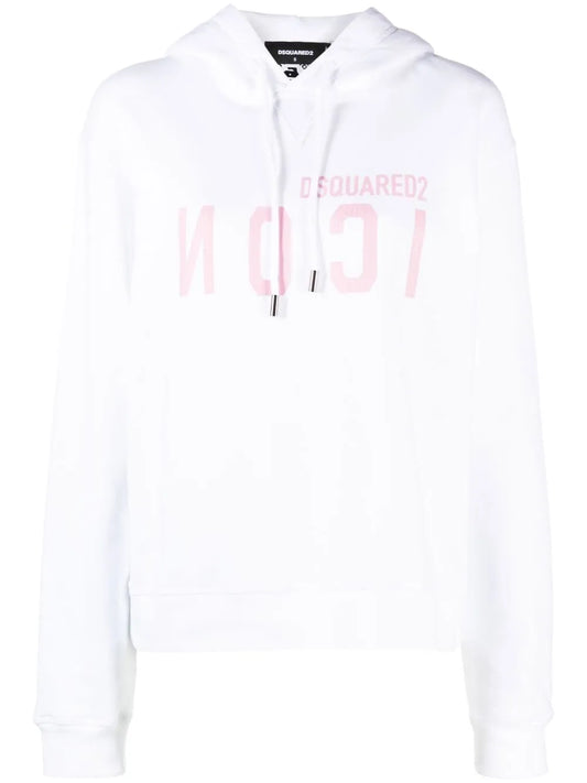 Icon Logo-Print Hoodie