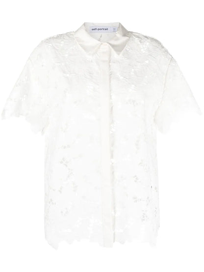 Short-Sleeve Lace Top
