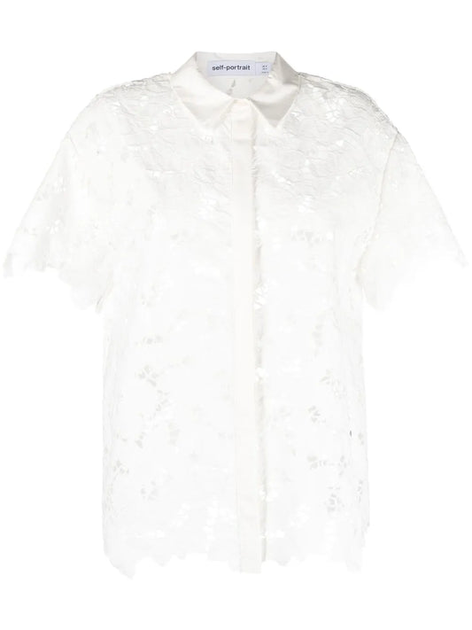 Short-Sleeve Lace Top