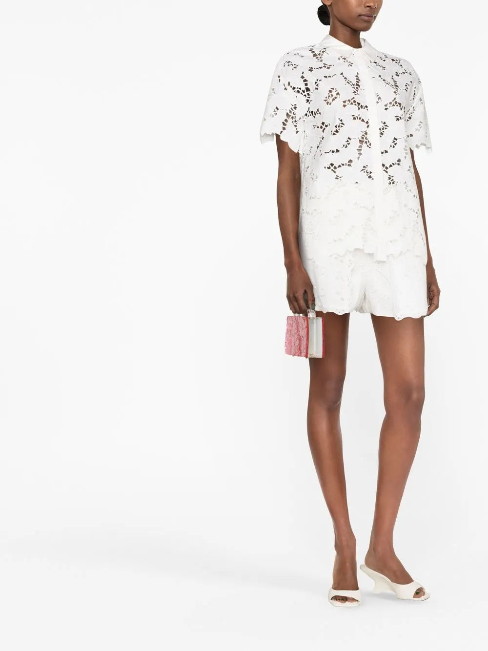Short-Sleeve Lace Top