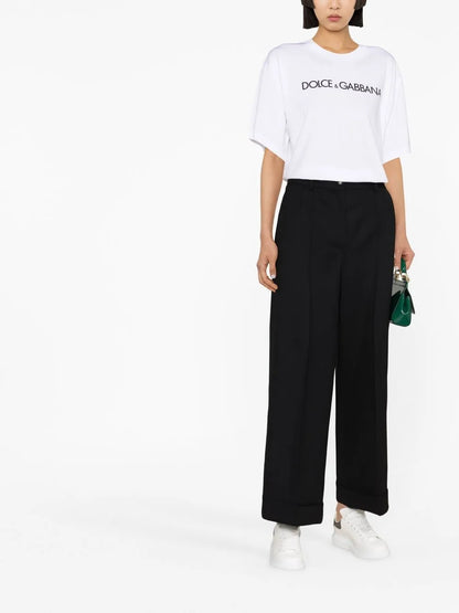 High-Waist Wide-Leg Trousers