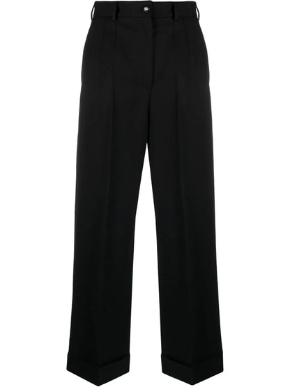 High-Waist Wide-Leg Trousers