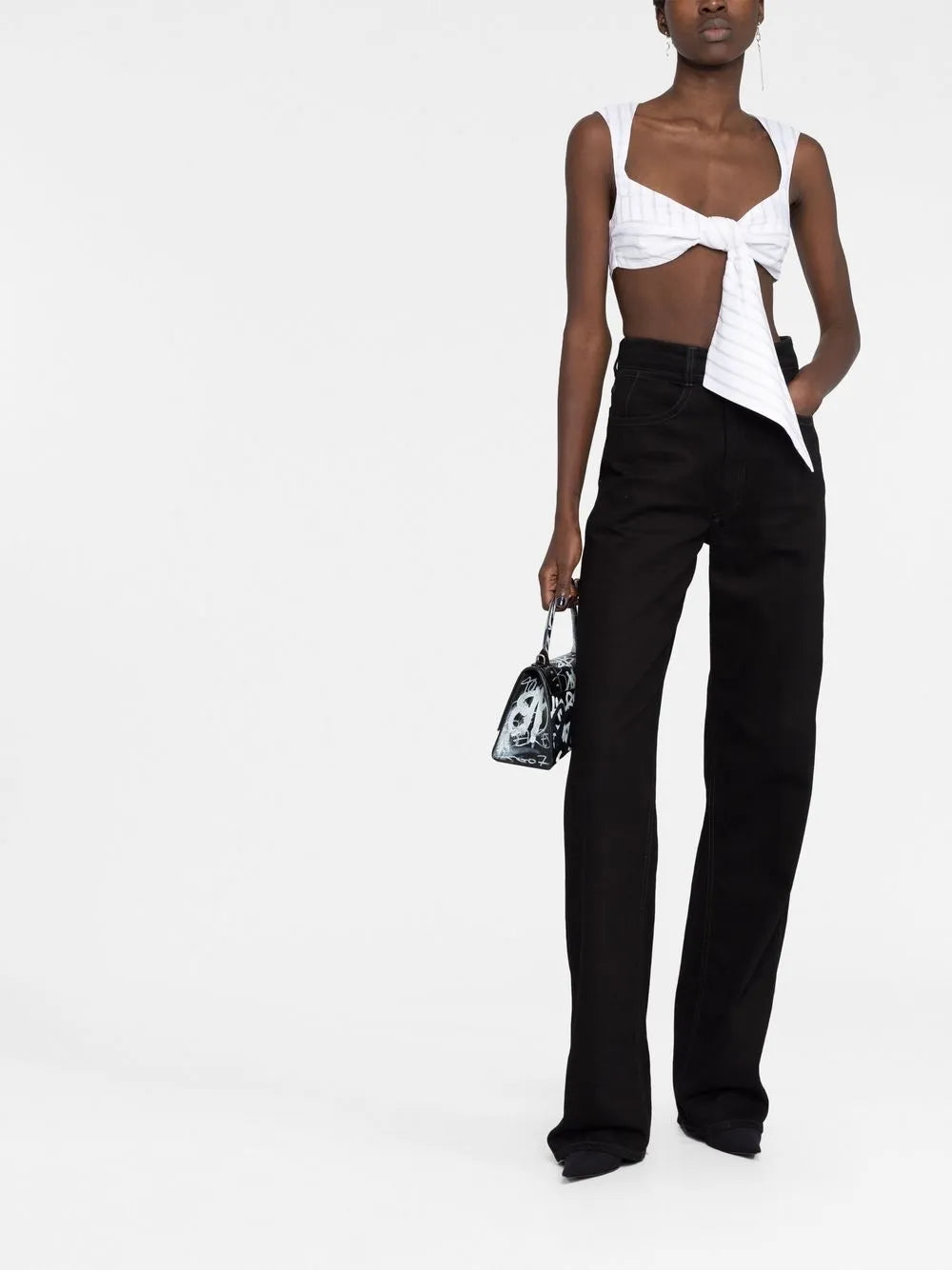 Knot-Detail Cropped Top