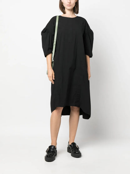 Drop-Shoulder Midi Dress