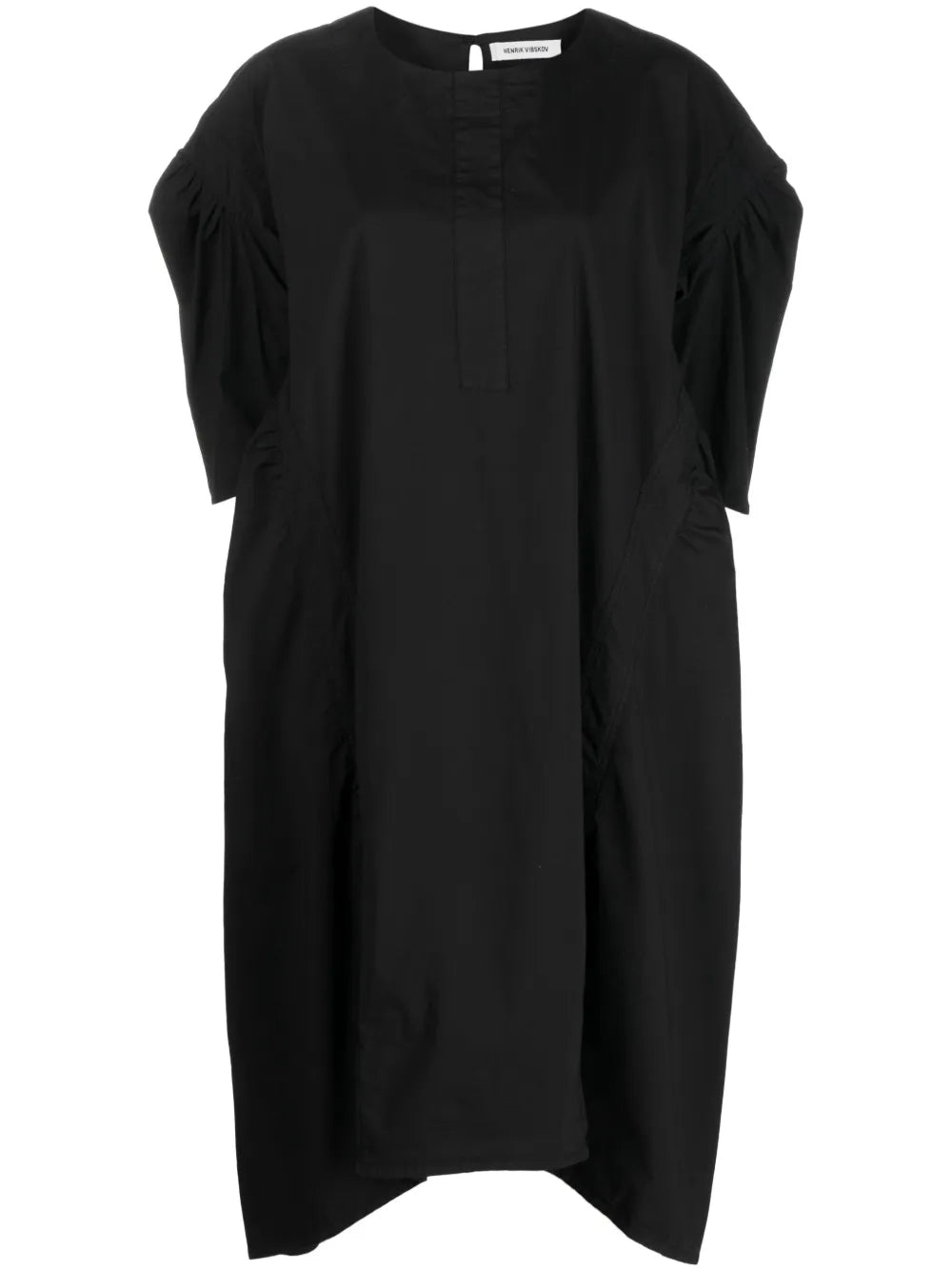 Drop-Shoulder Midi Dress
