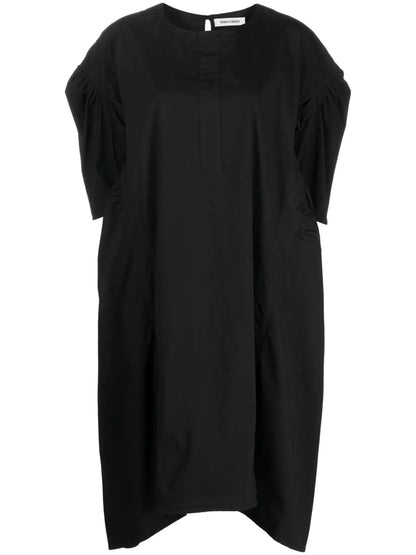 Drop-Shoulder Midi Dress
