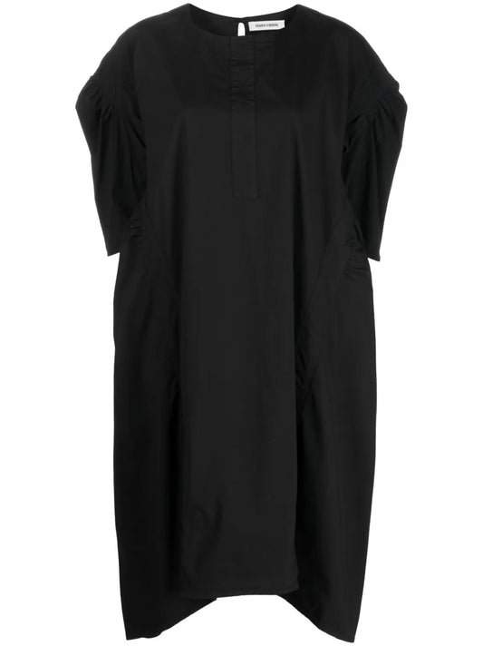 Drop-Shoulder Midi Dress