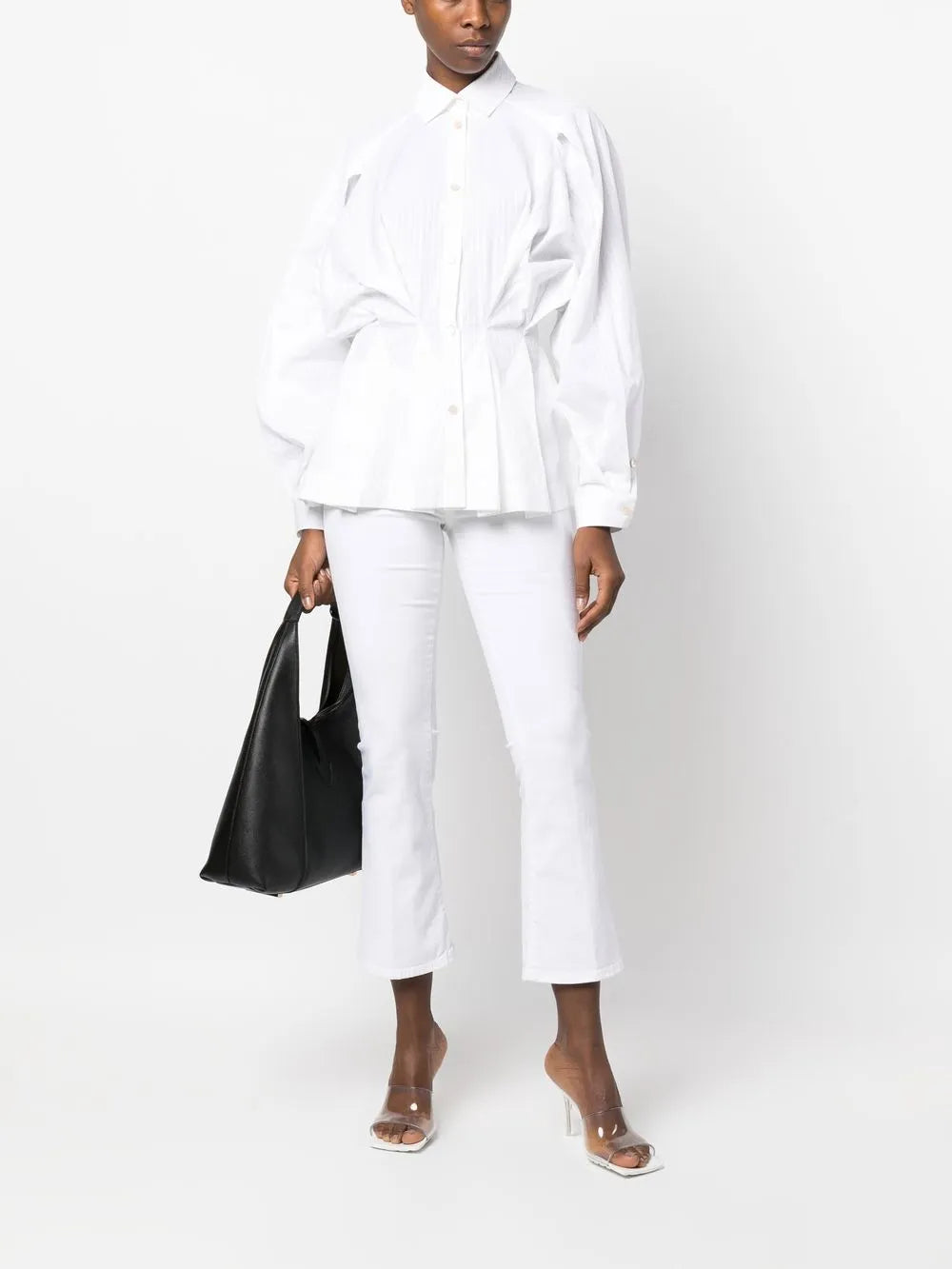 Logo-Patch Bootcut Jeans