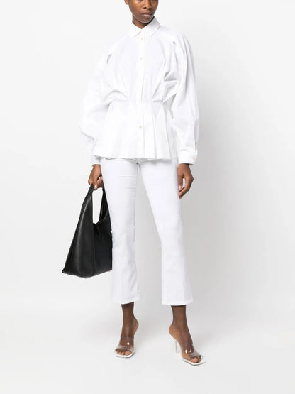 Logo-Patch Bootcut Jeans