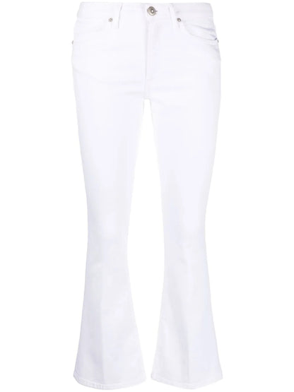 Logo-Patch Bootcut Jeans