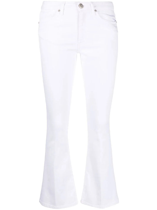 Logo-Patch Bootcut Jeans