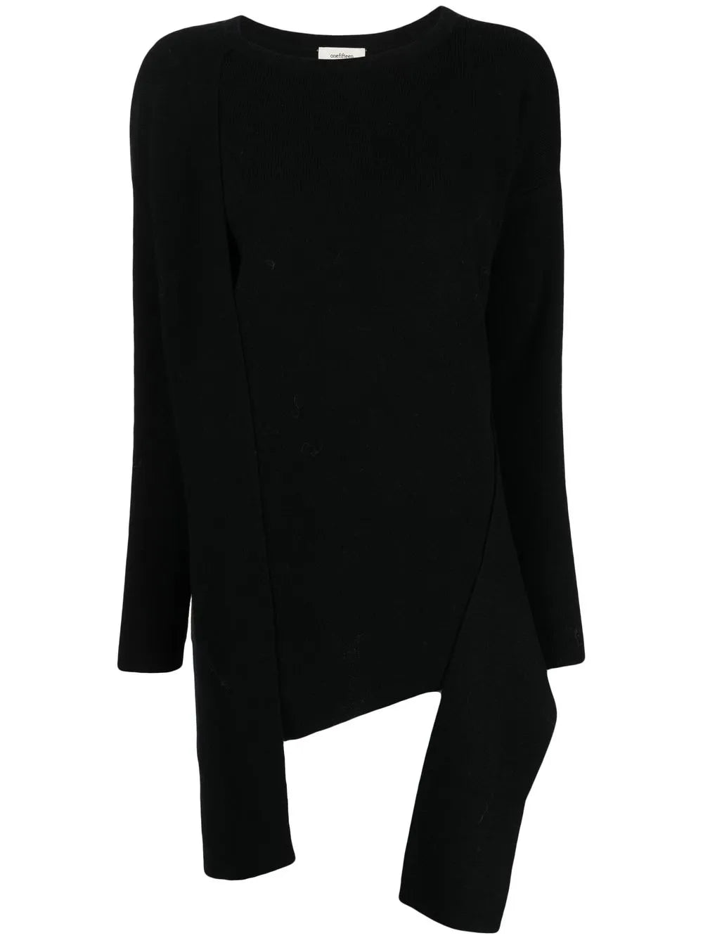Asymmetric-Hem Knit Sweater