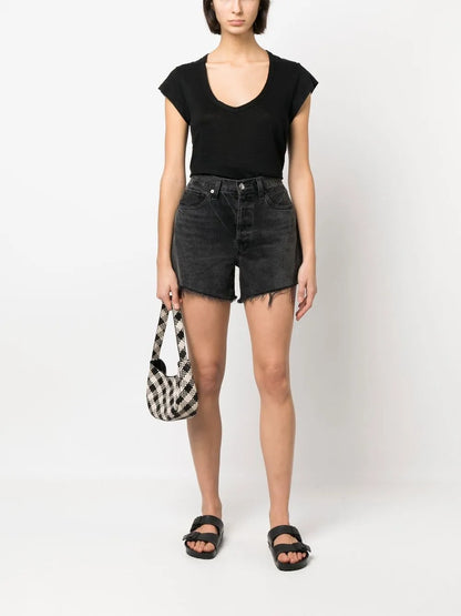 Zankou Linen Short-Sleeve Top