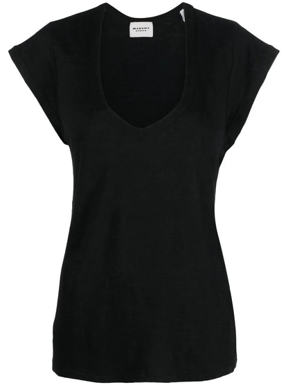 Zankou Linen Short-Sleeve Top
