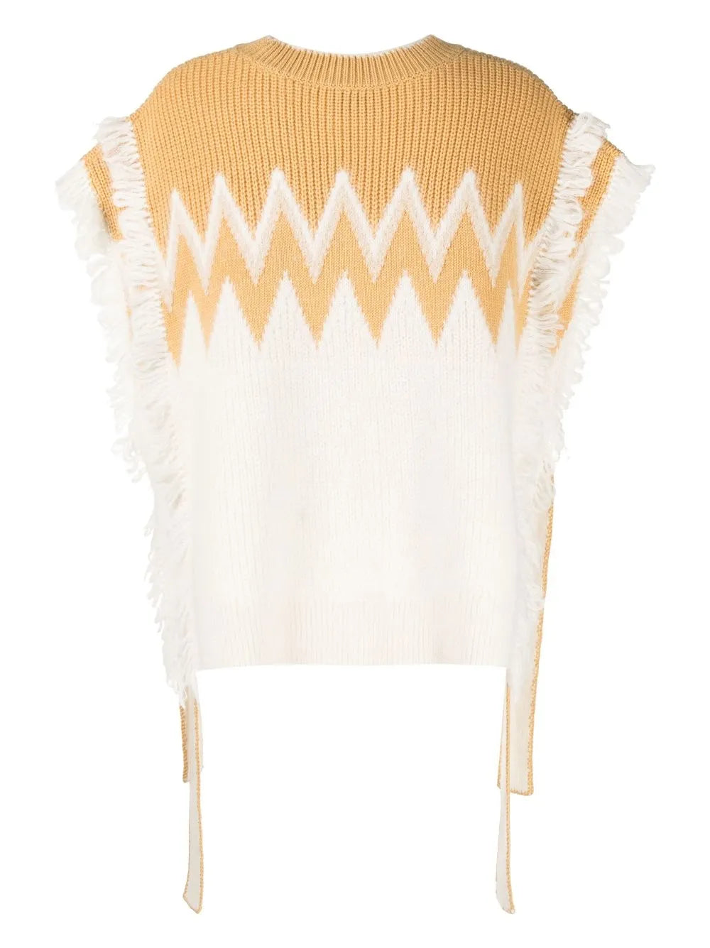 Fringe-Detail Knit Top