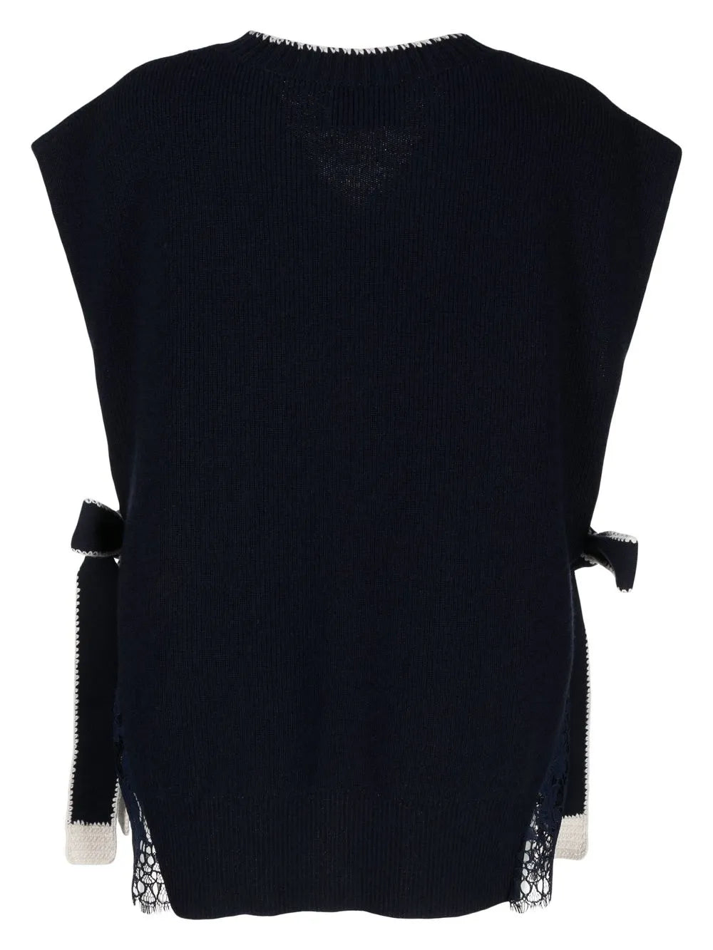 Side-Tie Detail Knitted Vest Top