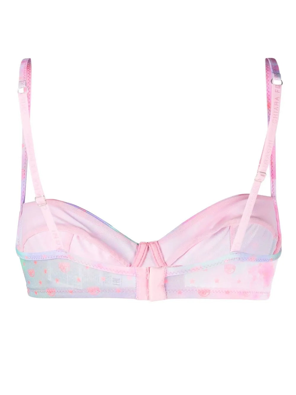 Eye Star-Print Bikini Top