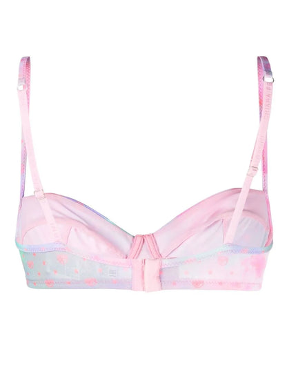 Eye Star-Print Bikini Top