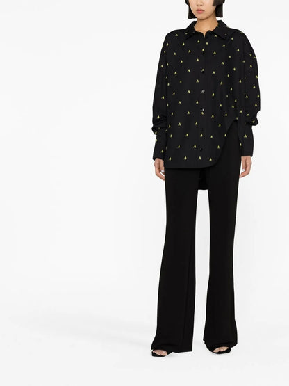 Diana Oversized Logo-Print Shirt