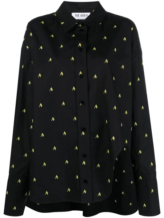 Diana Oversized Logo-Print Shirt