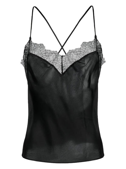 Rendez-Vous Lace-Trim Silk Camisole
