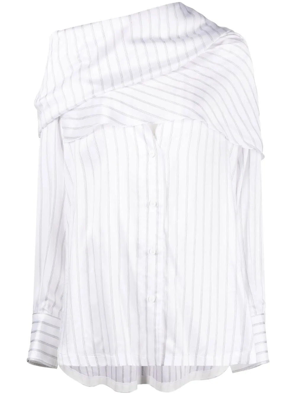 Striped Asymmetric Shirt