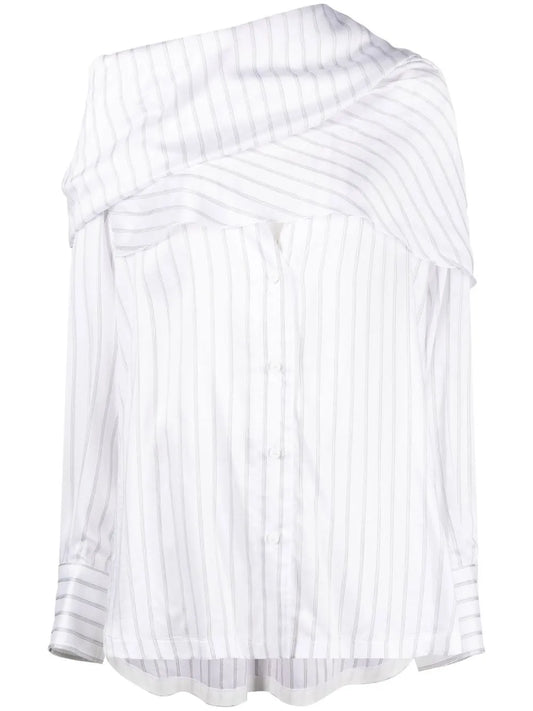 Striped Asymmetric Shirt