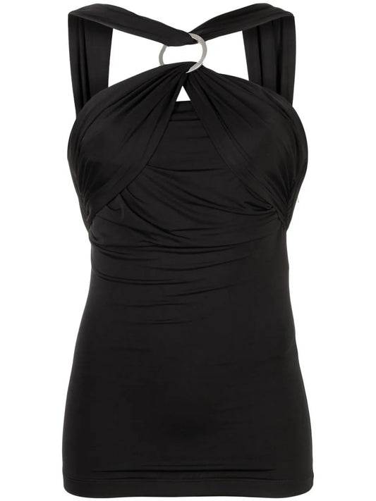 Ruched Halterneck Dress