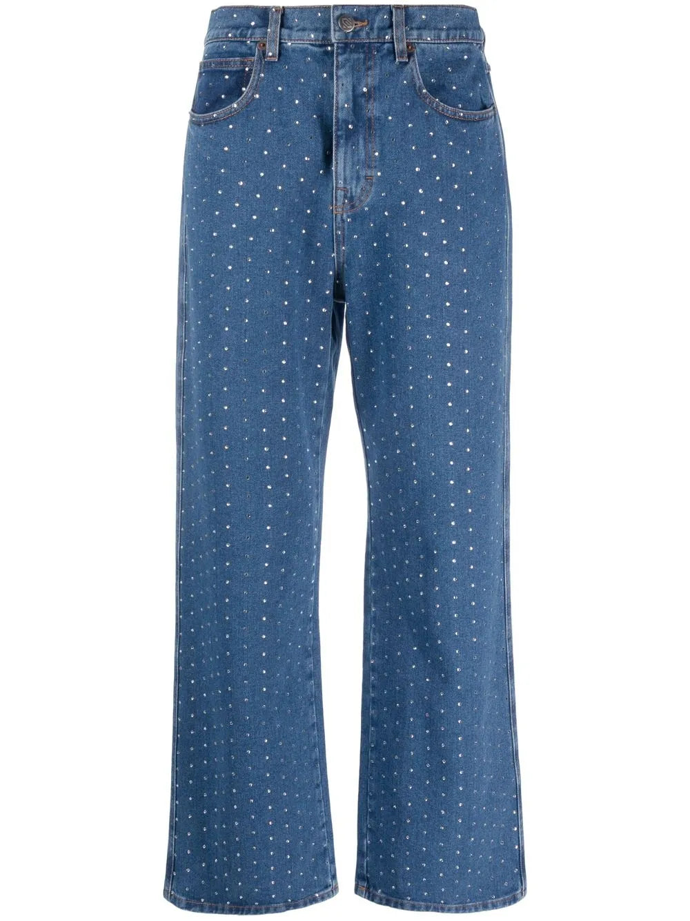 Crystal-Embellished Jeans