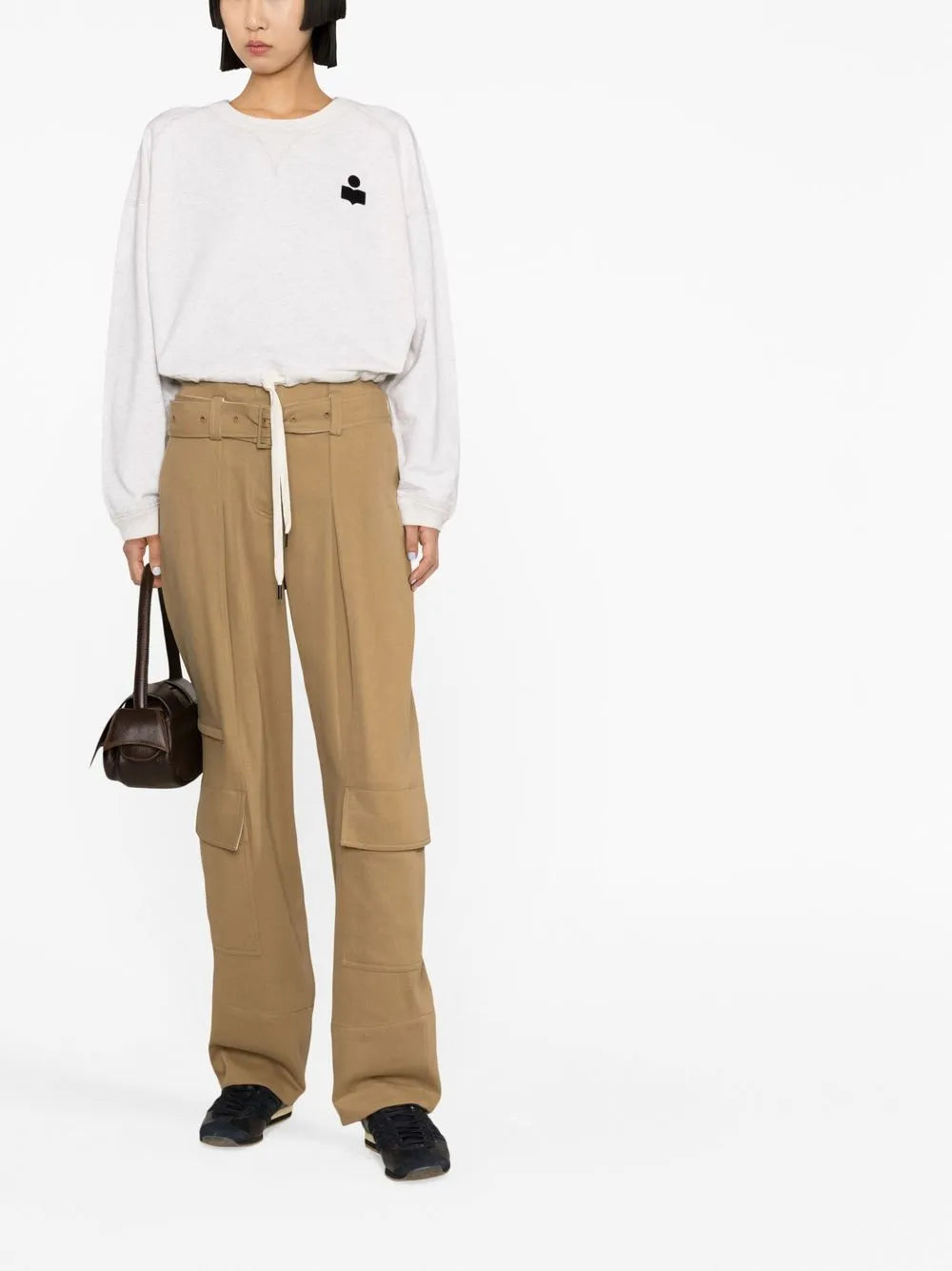 Margo Cropped Drawstring Sweatshirt