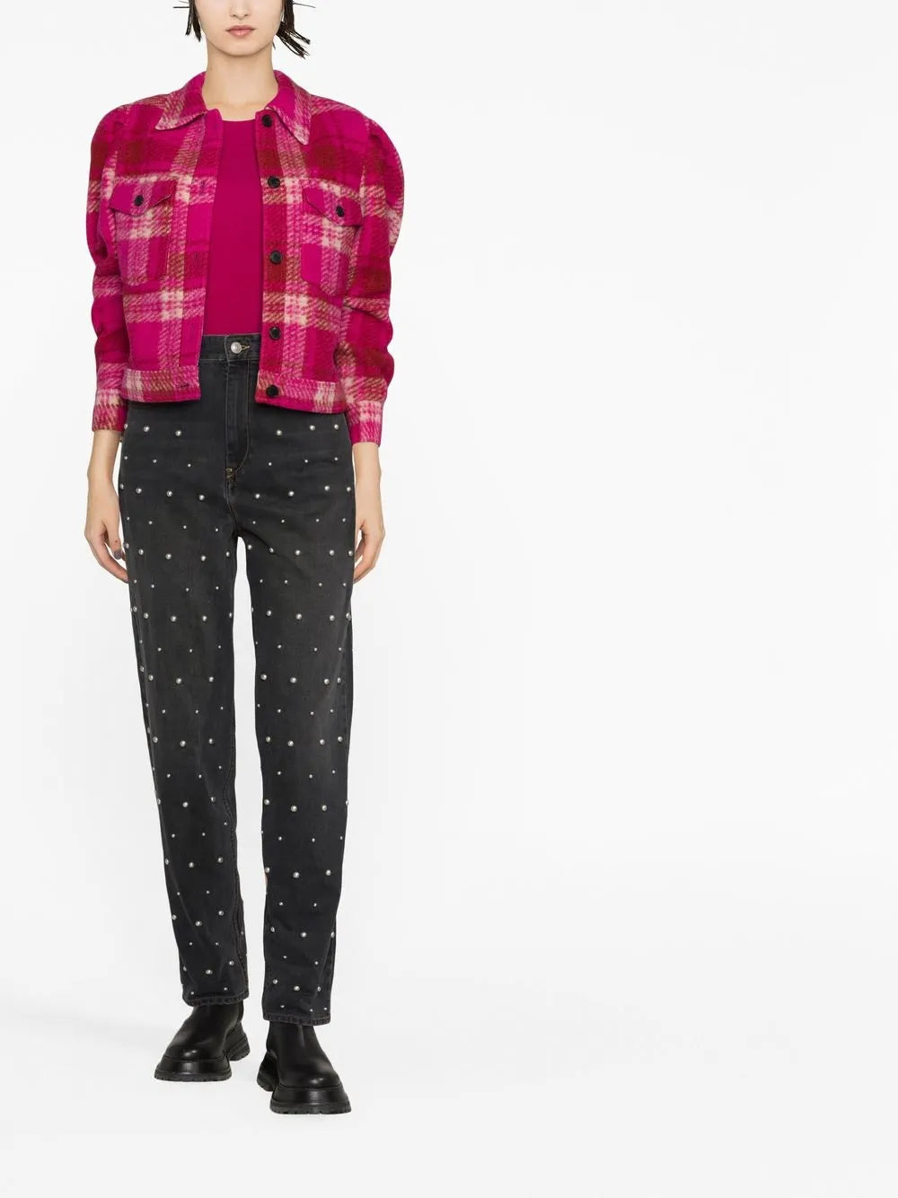 Corsy Pearl-Embellished Jeans