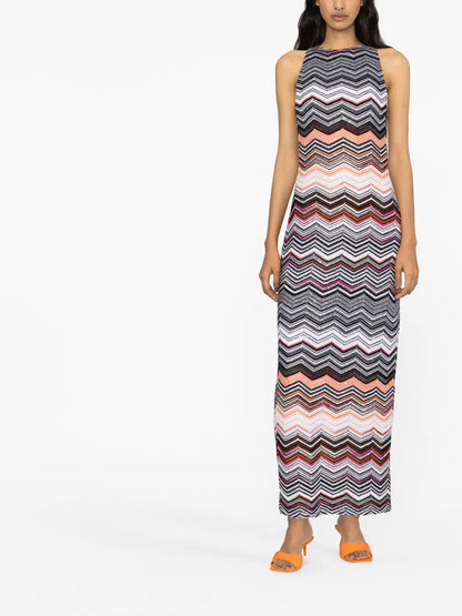 Zigzag Knitted Dress