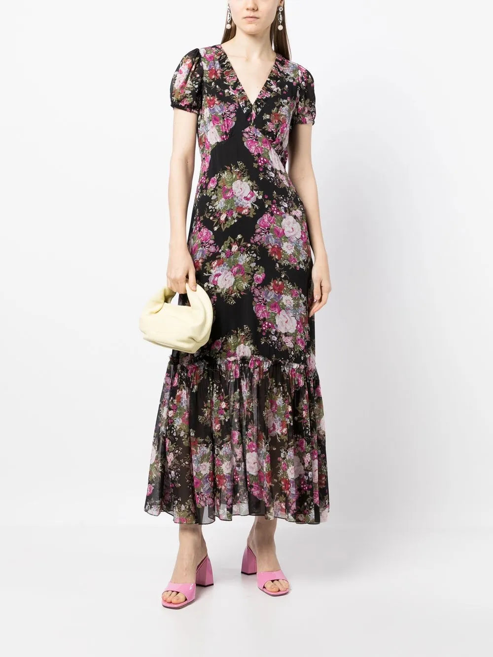 Shontelle Floral-Print Midi Dress