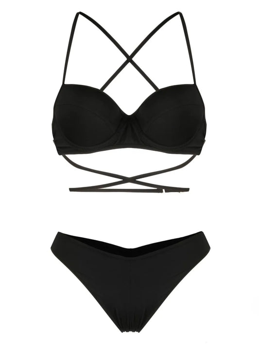 Balconette-Style Bikini Set
