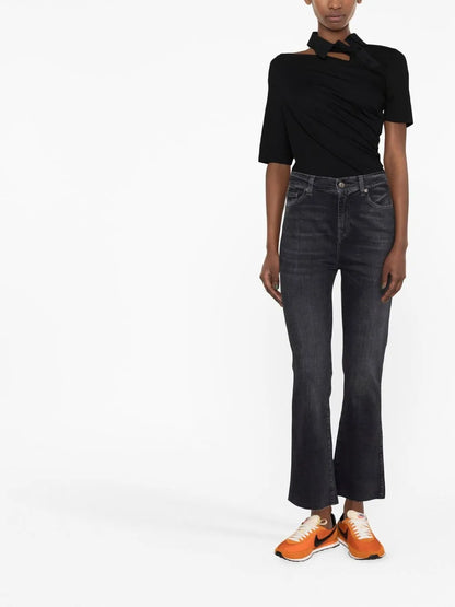 Cropped Flared Jeans