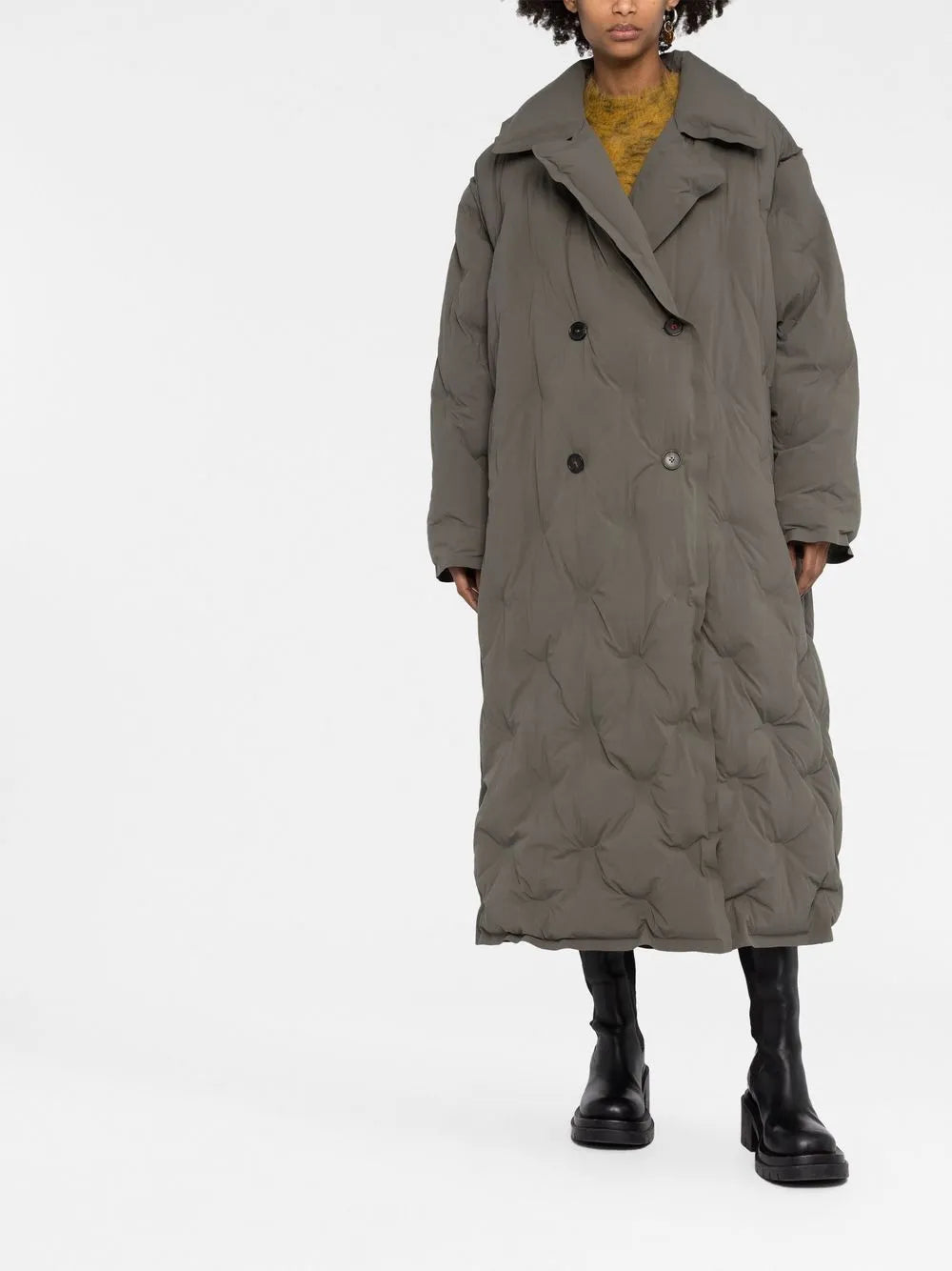 Single-Breasted Padded Coat