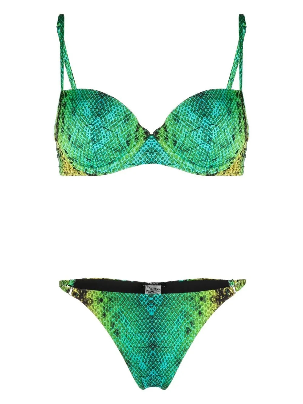 Snakeskin-Print Bikini Set