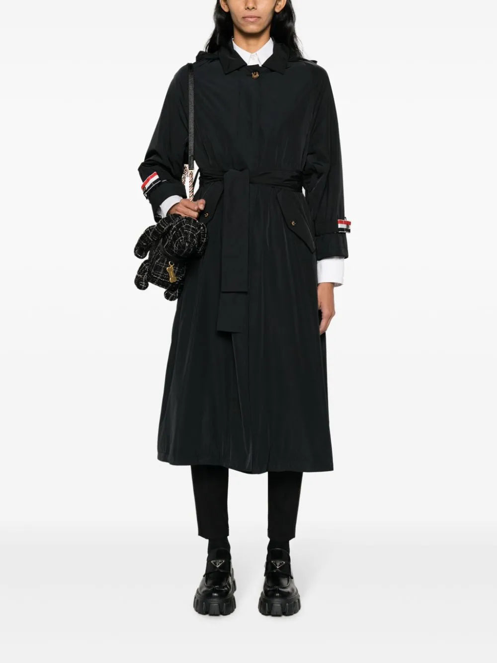Belted Single-Breasted Coat