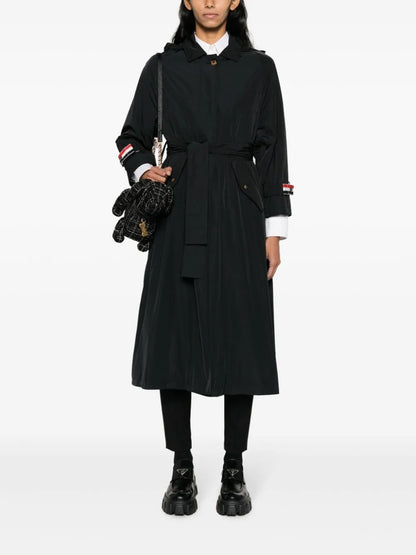 Belted Single-Breasted Coat