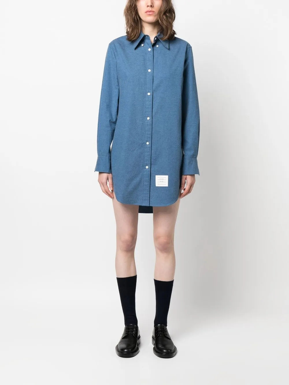 Logo-Patch Shirt Dress
