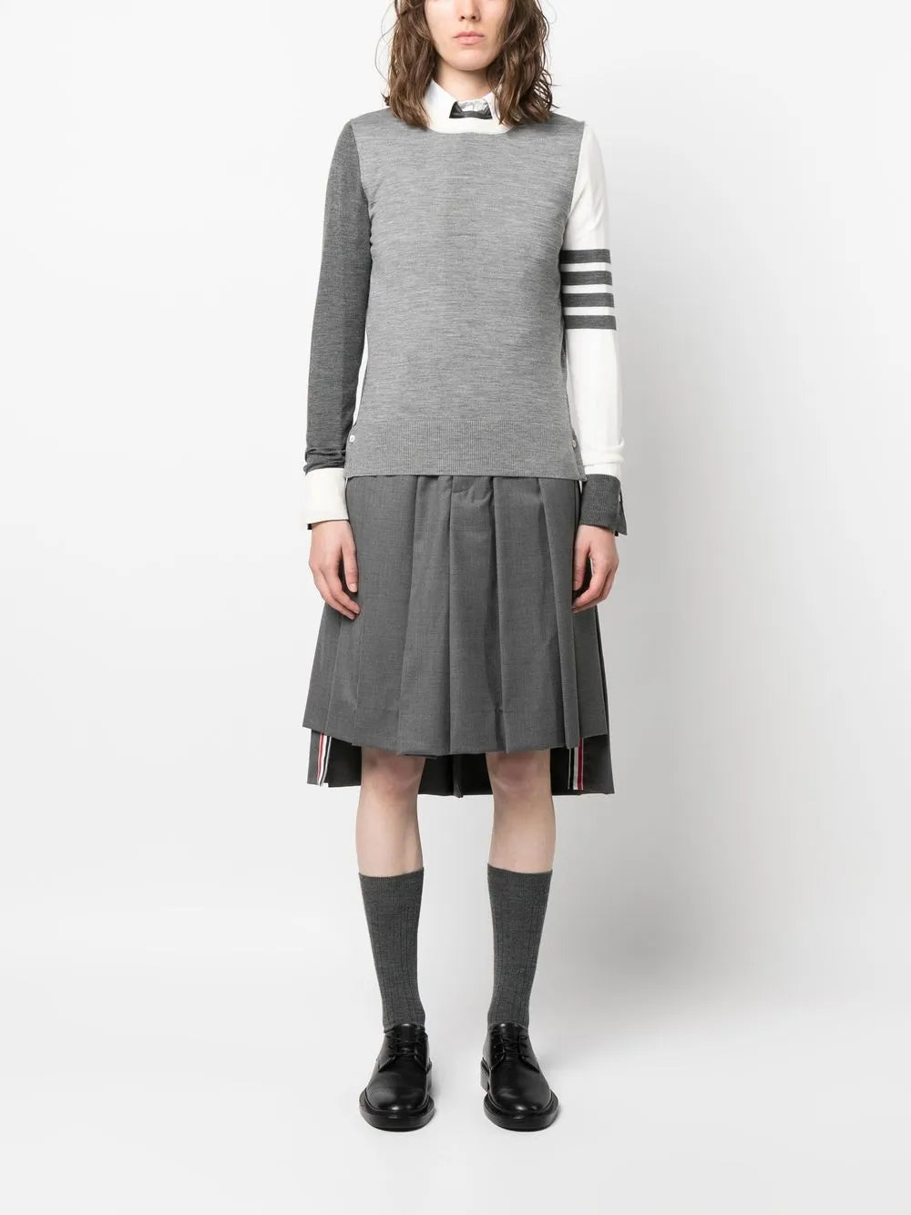 Fine-Knit Crew Neck Jumper